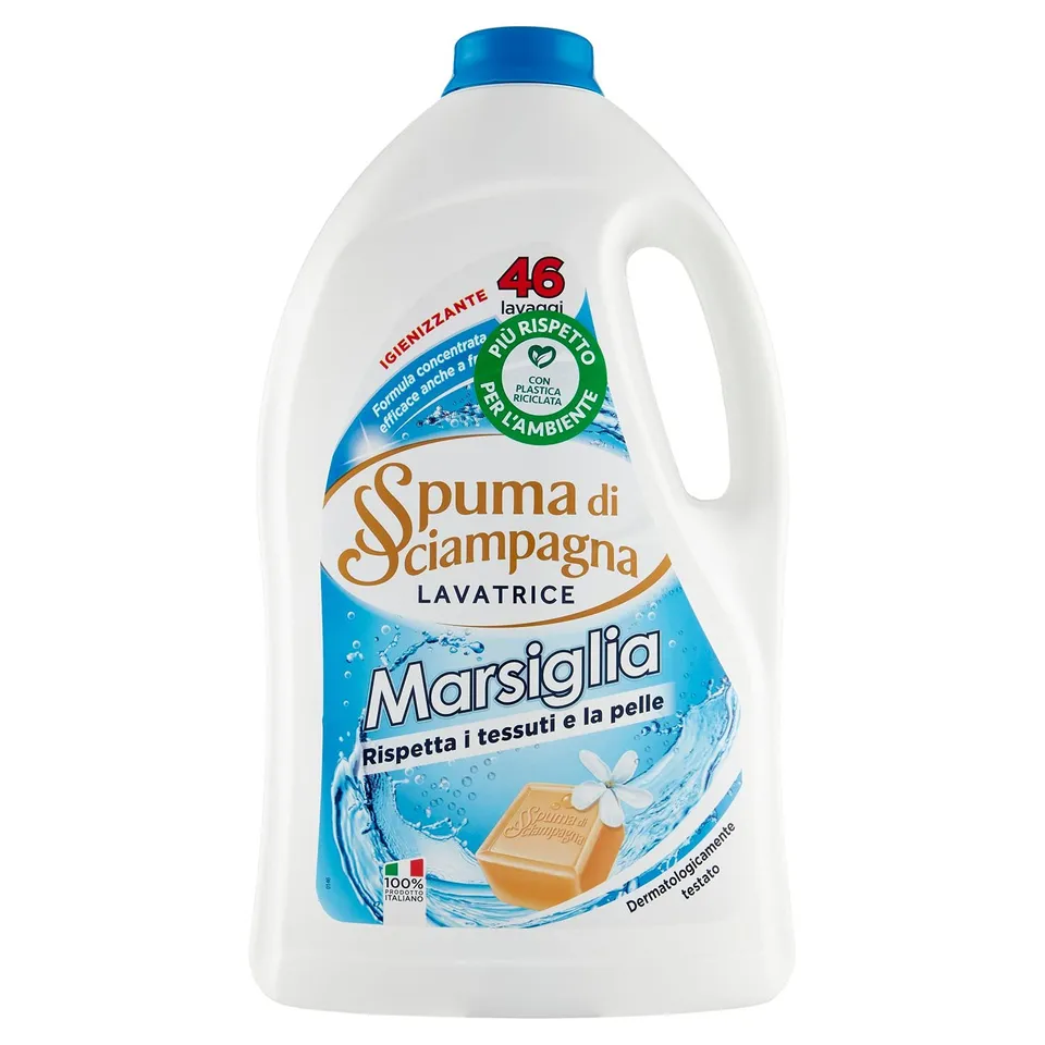spuma-di-sciampagna-detersivo-lavatrice-liquido-marsiglia-2070-ml-46-lavaggi-for image 1