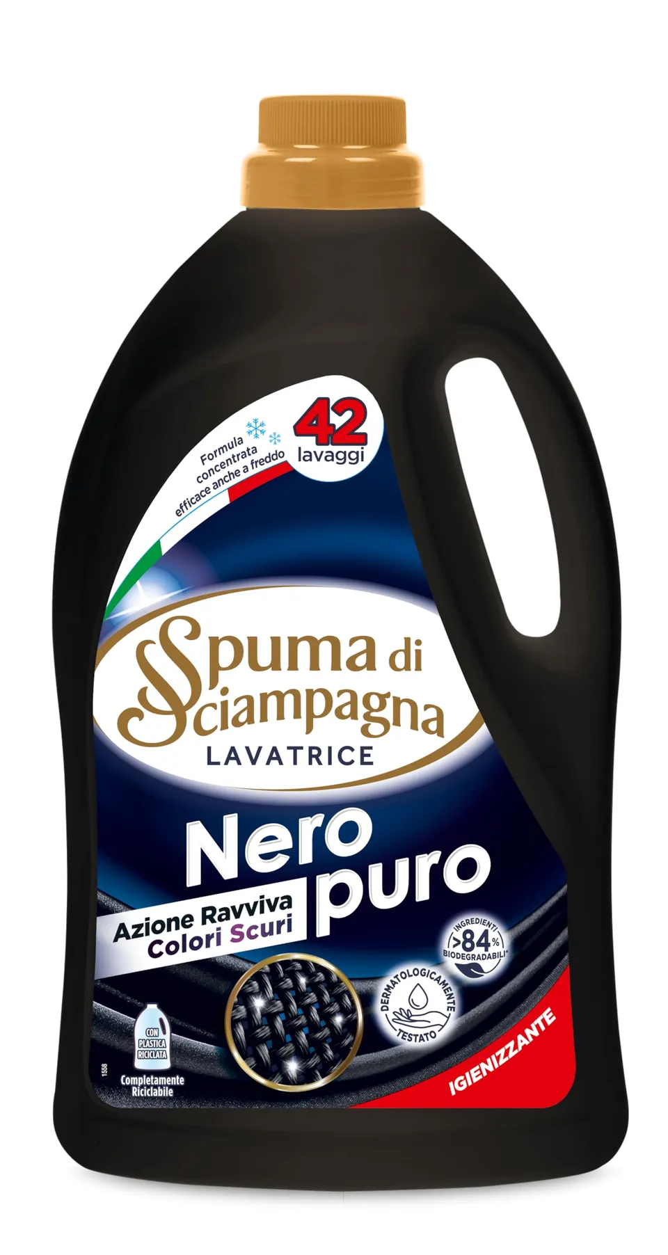 spuma-di-sciampagna-detersivo-lavatrice-liquido-nero-puro-42-lavaggi-1890-ml image 1