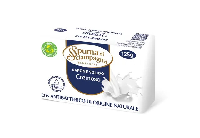 spuma-di-sciampagna-saponetta-cremoso-sapone-solido-delicato-con-antibatterico-d image 1