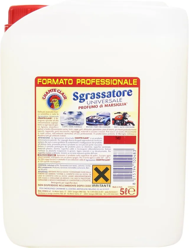 chanteclair-sgrassatore-universale-marsiglia-5000-ml-sgrassatore-tanica-multiuso image 1