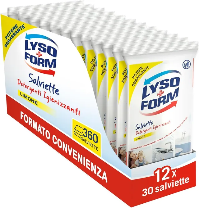 lysoform-salviette-igienizzanti-profumo-limone-formato-risparmio-12-confezioni-x image 1