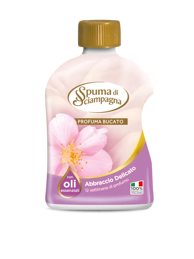 spuma-di-sciampagna-profuma-bucato-abbraccio-delicato-230-ml-oli-essenziali-fino image 1