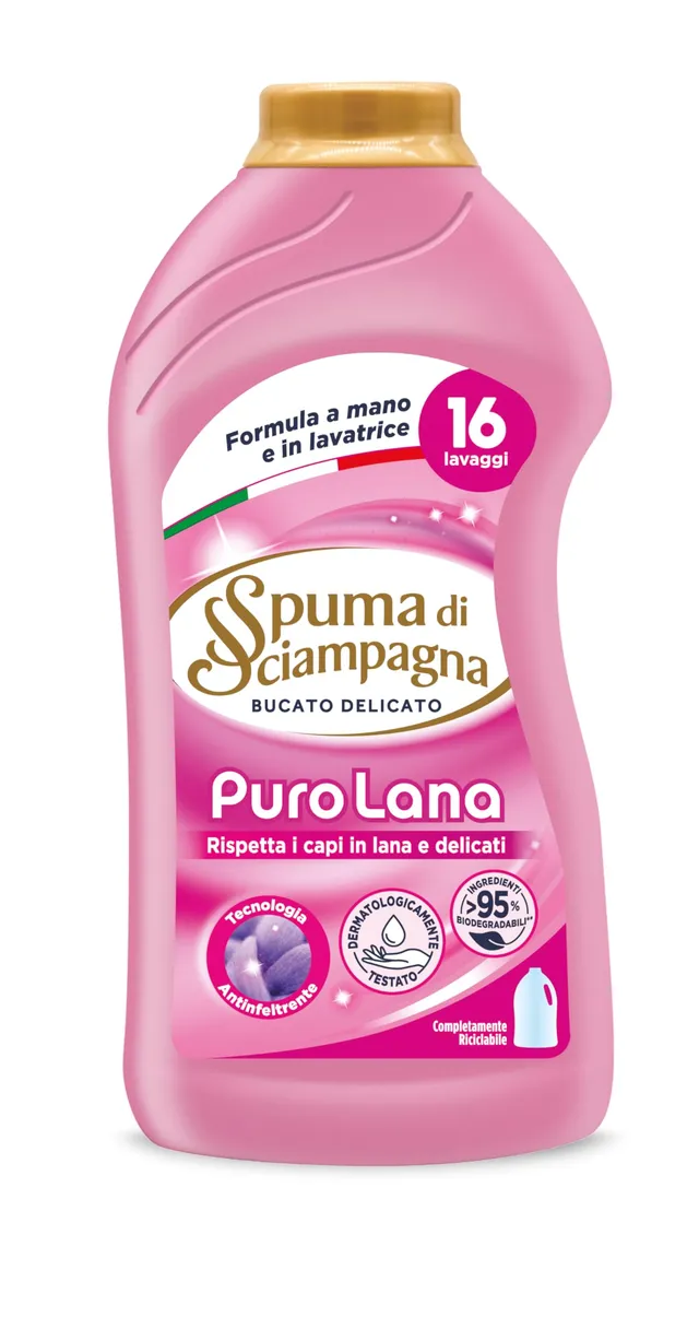 spuma-di-sciampagna-detersivo-liquido-delicato-puro-lana-800-ml-16-lavaggi-per-l image 1