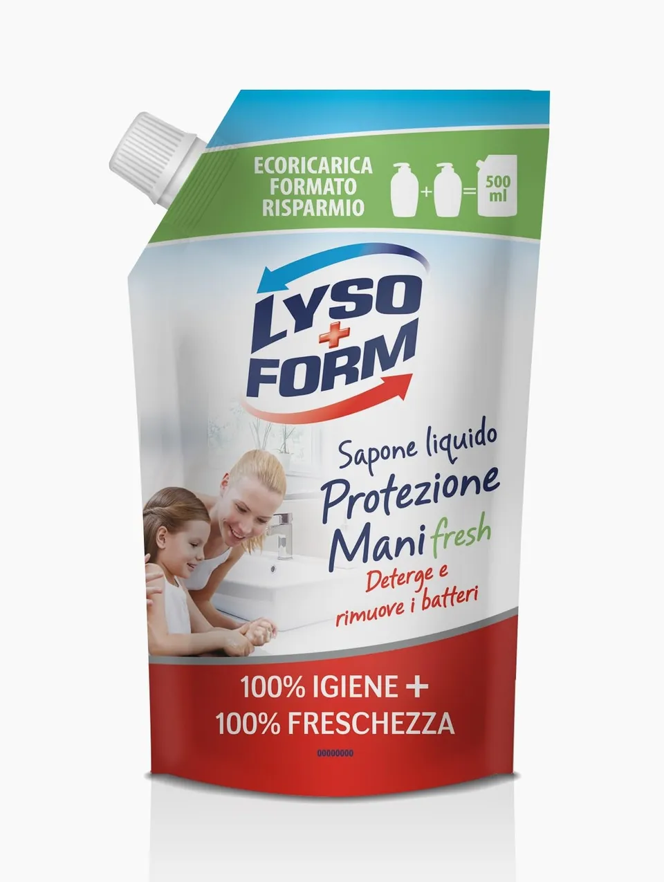 lysoform-protezione-mani-sapone-liquido-ricarica-con-acido-lattico-ed-estratti-d image 1
