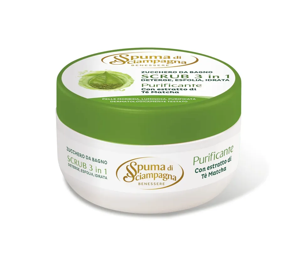 spuma-di-sciampagna-scrub-3-in-1-purificante-con-estratto-di-t-matcha-250-ml image 1