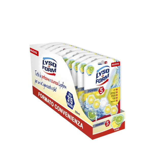 lysoform-blocchi-wc-limone-confezione-da-9-blocchi-detergenti-per-wc-igienizzazi image 1
