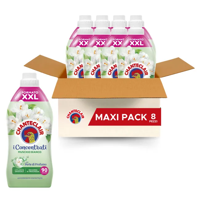 chanteclair-i-concentrati-muschio-bianco-ammorbidente-concentrato-8x1800-ml-90-d image 1