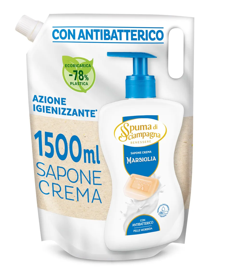 spuma-di-sciampagna-ecoricarica-sapone-liquido-marsiglia-1500-ml-ricarica-ecolog image 1