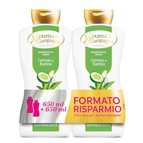 spuma-di-sciampagna-bagnodoccia-crema-rinfrescante-cetriolo-e-bamb-650-ml image 4