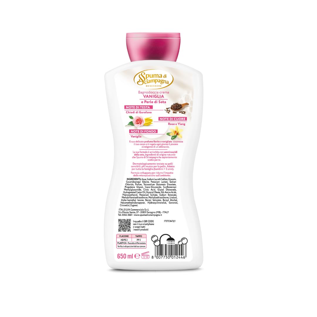 spuma-di-sciampagna-bagnodoccia-crema-setificante-seta-e-vaniglia-650-ml-ph-neut image 2
