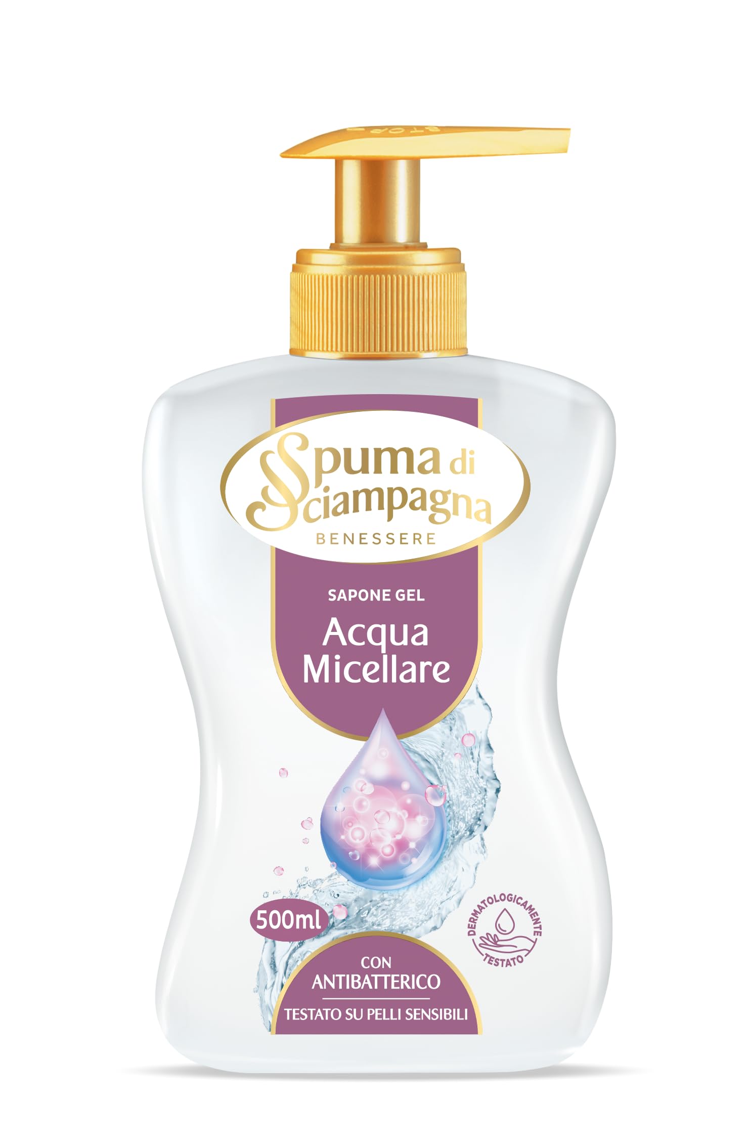 spuma-di-sciampagna-sapone-liquido-gel-mani-e-viso-acqua-micellare-500-ml image 1