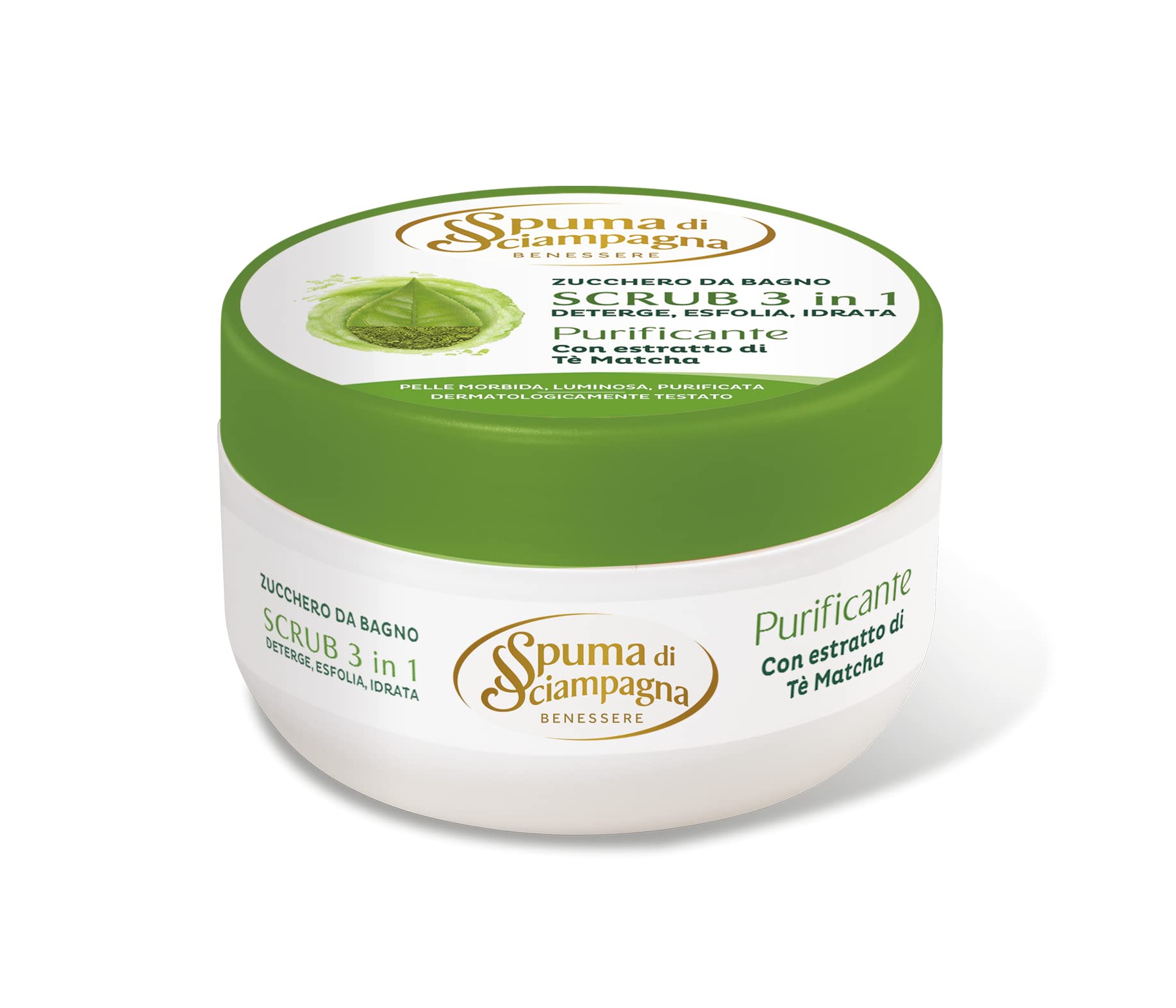 spuma-di-sciampagna-scrub-3-in-1-purificante-con-estratto-di-t-matcha-250-ml image 1