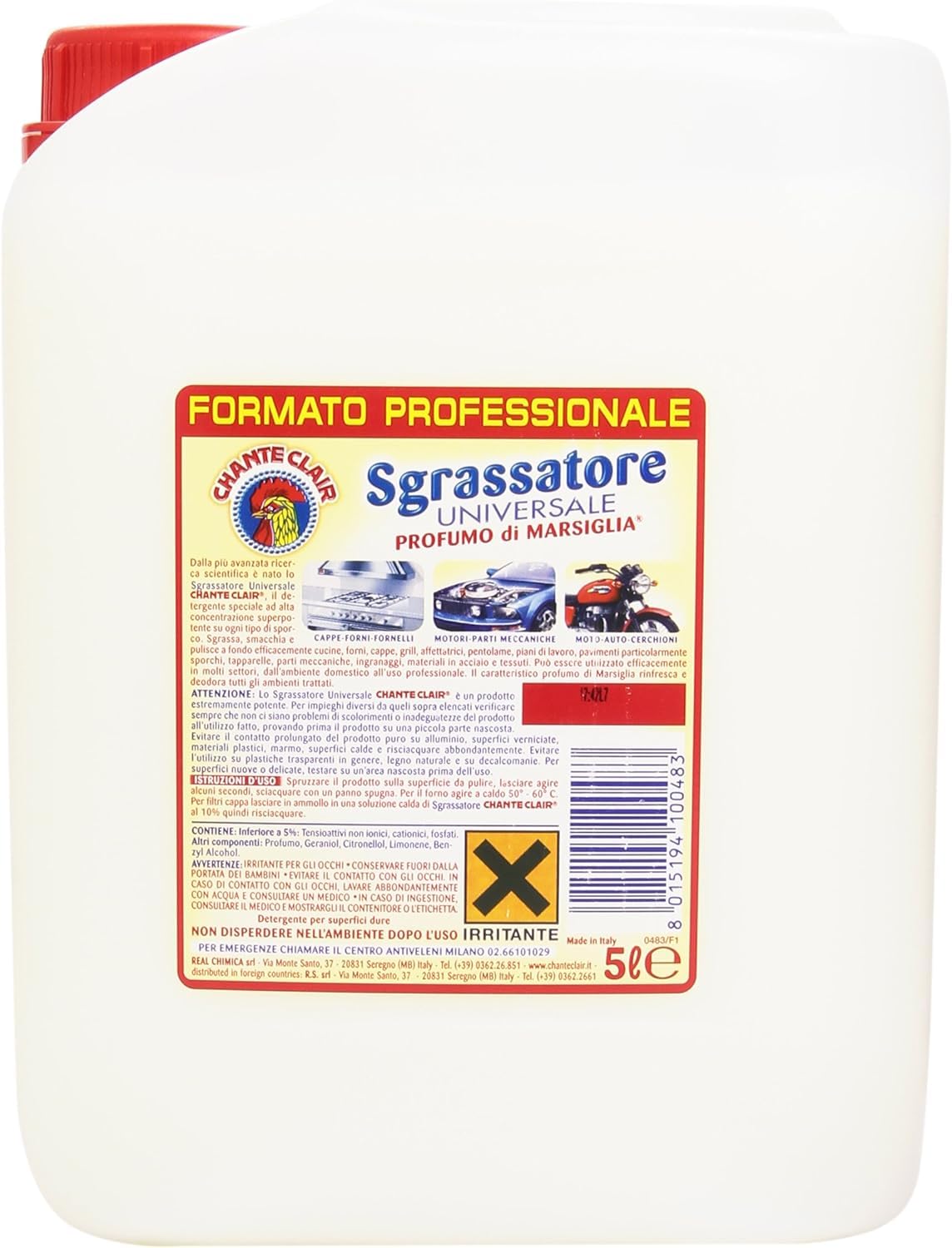 chanteclair-sgrassatore-universale-marsiglia-5000-ml-sgrassatore-tanica-multiuso image 1