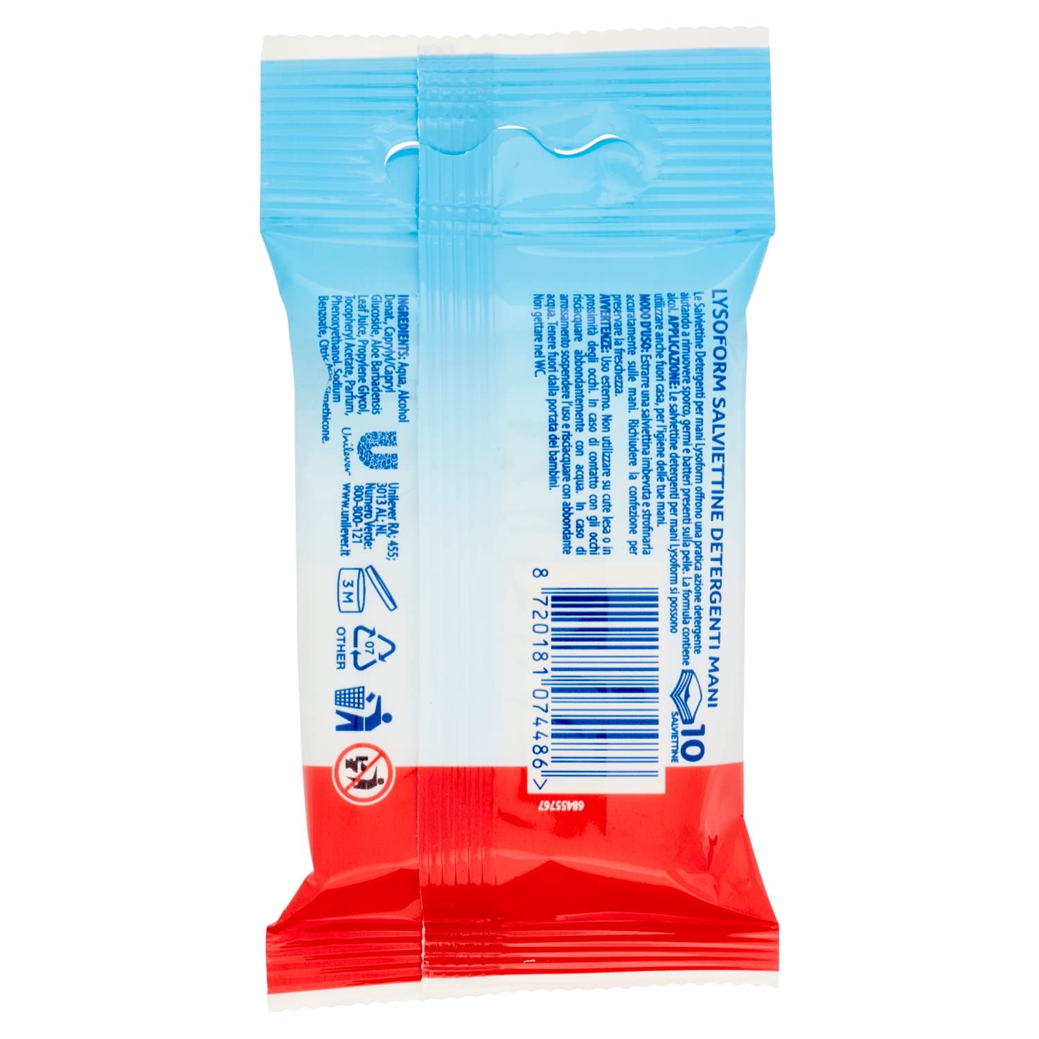 lysoform-salviettine-detergenti-per-mani-antibatteriche-igienizzanti-10-salviett image 3