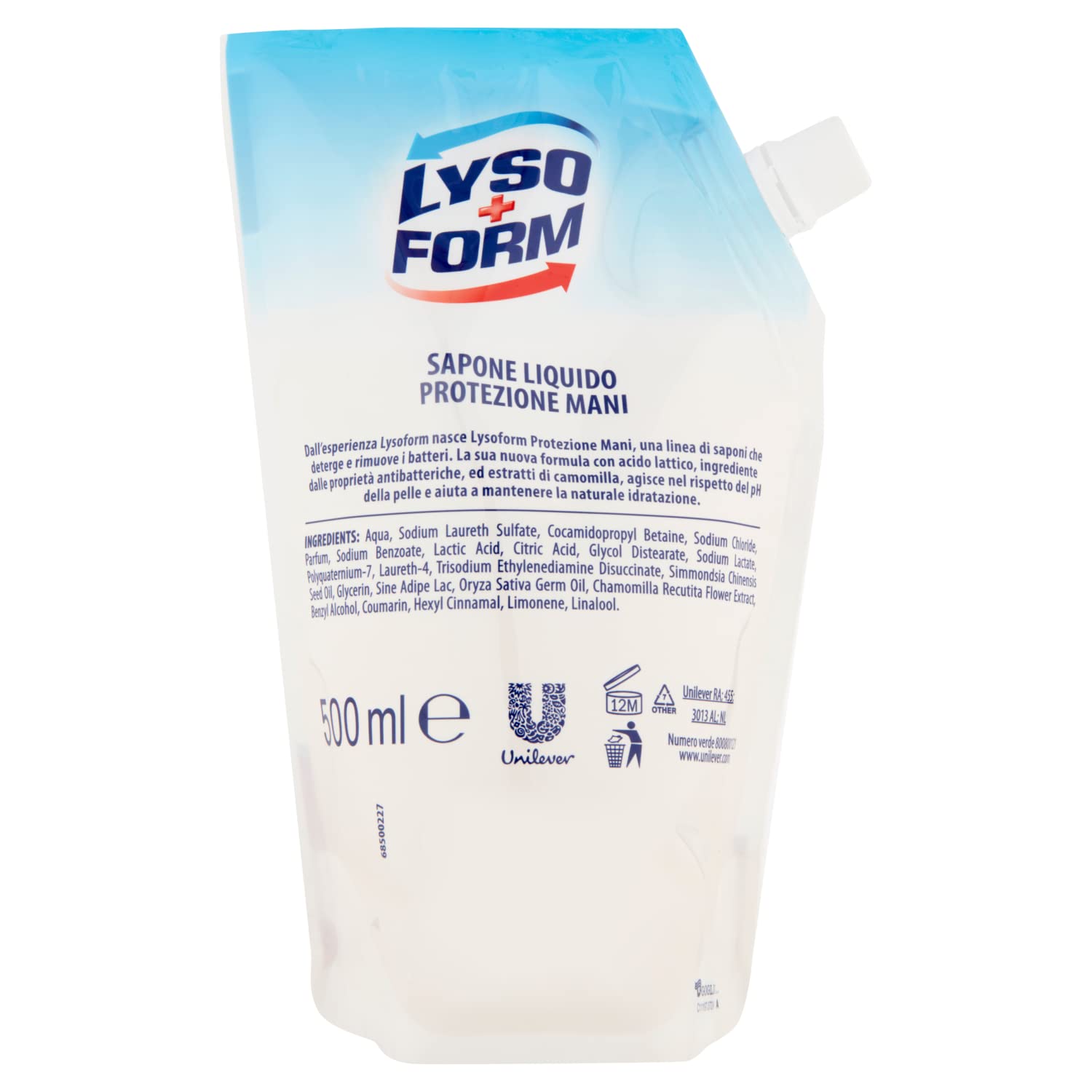 lysoform-protezione-mani-sapone-liquido-con-acido-lattico-e-camomilla-ricariche- image 2