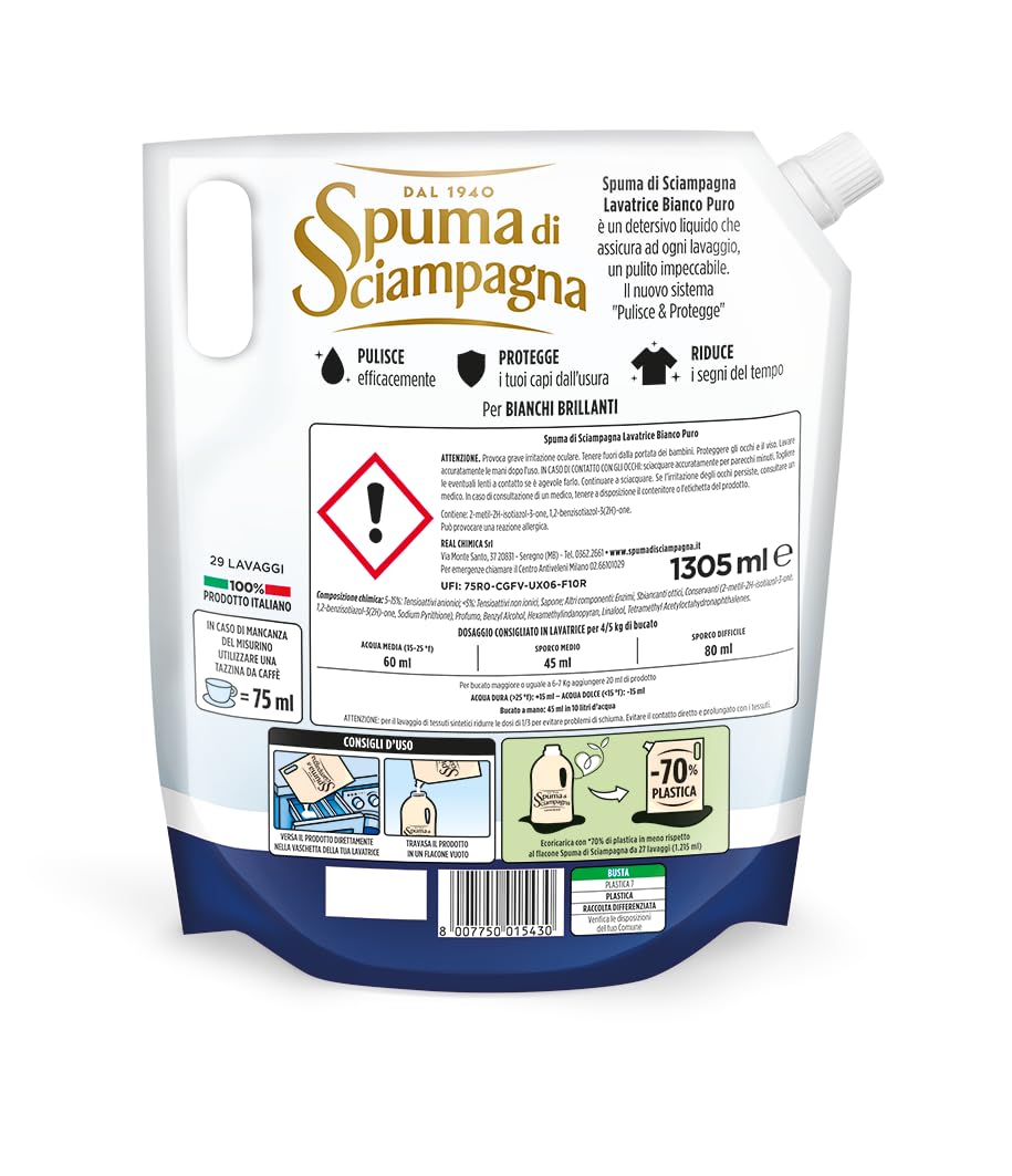spuma-di-sciampagna-ecoricarica-detersivo-bianco-puro-1305-ml-29-lavaggi-azione- image 2