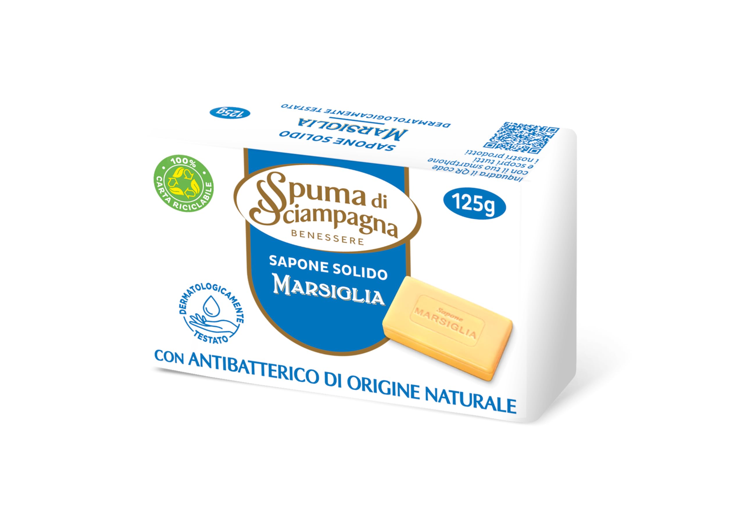 spuma-di-sciampagna-saponetta-marsiglia-sapone-solido-per-viso-e-persona-125-g image 1