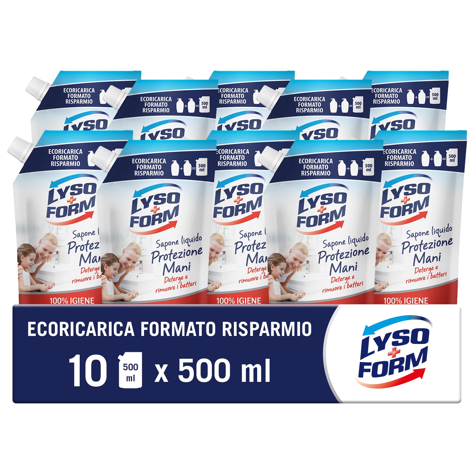 lysoform-protezione-mani-sapone-liquido-con-acido-lattico-e-camomilla-ricariche- image 1
