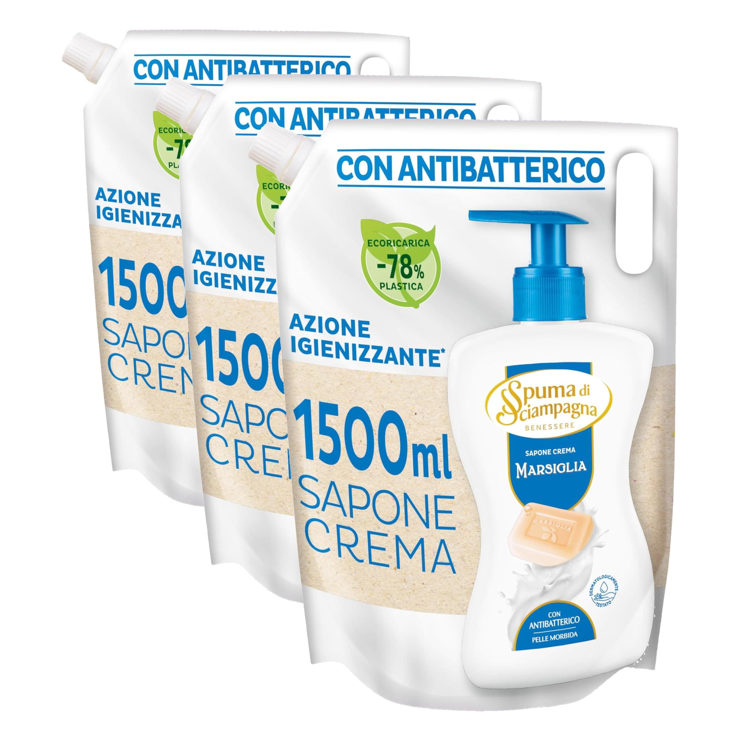 spuma-di-sciampagna-ecoricarica-sapone-liquido-marsiglia-1500-ml-ricarica-ecolog image 2