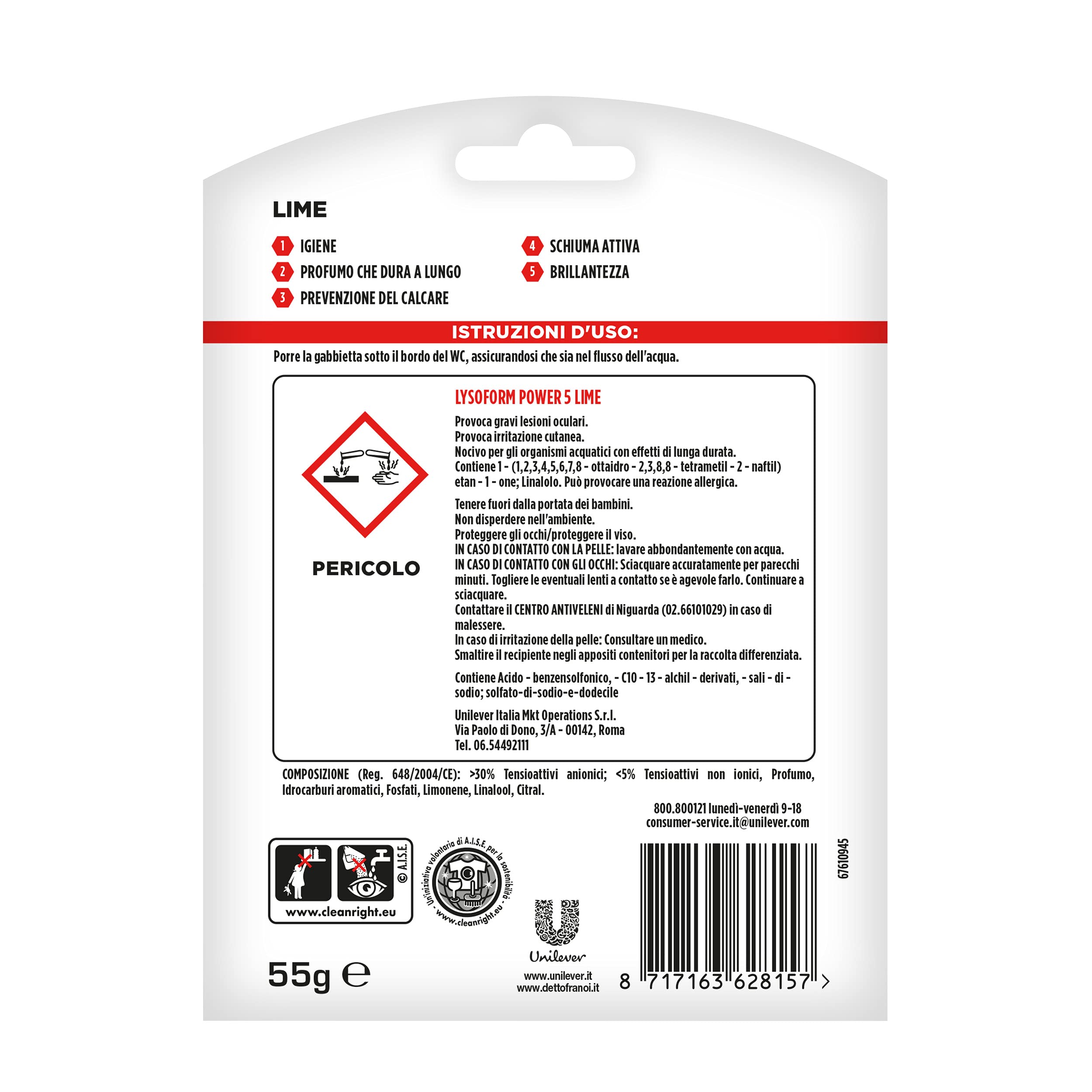 lysoform-blocchi-wc-limone-confezione-da-9-blocchi-detergenti-per-wc-igienizzazi image 3