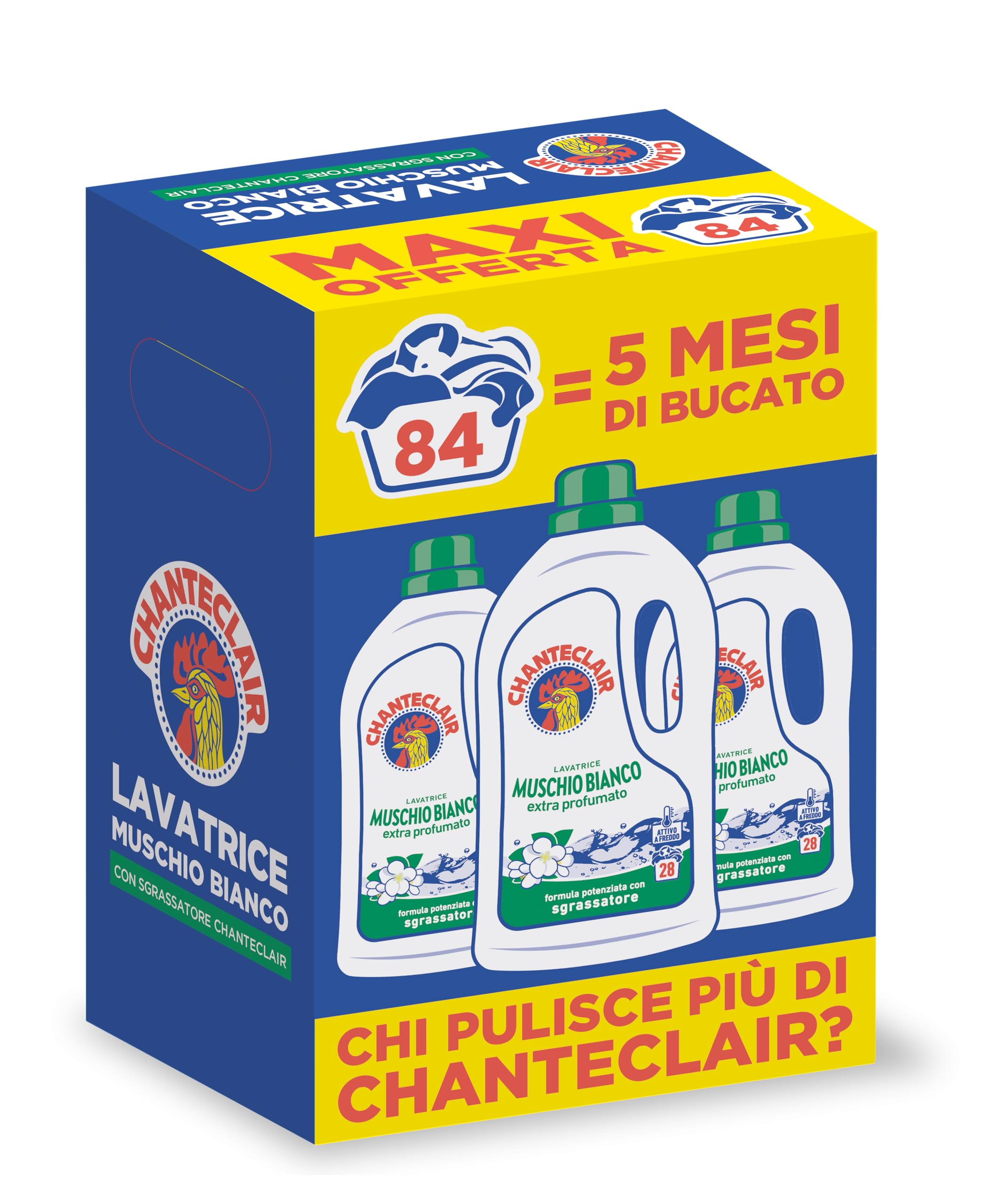 chanteclair-detersivo-lavatrice-muschio-bianco-3x1260-ml-detersivo-concentrato-c image 1