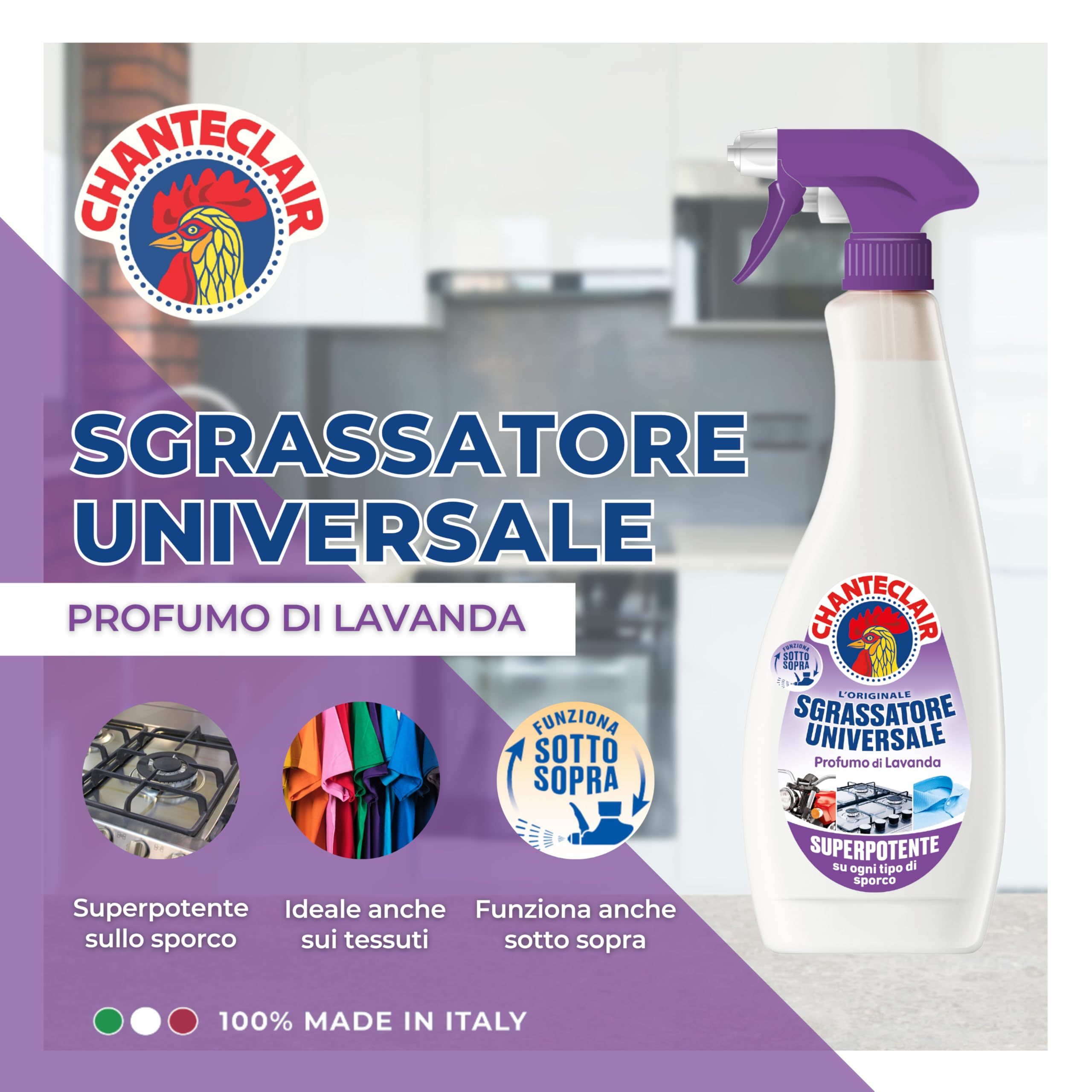 chanteclair-sgrassatore-universale-lavanda-ricarica-12-flaconi-da-750-ml-formula image 2